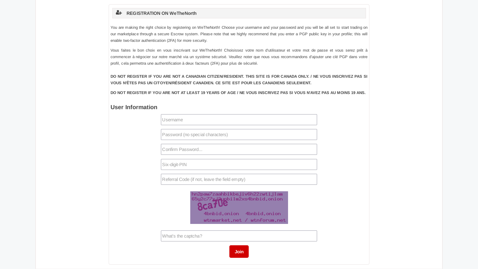 Account Registration Page